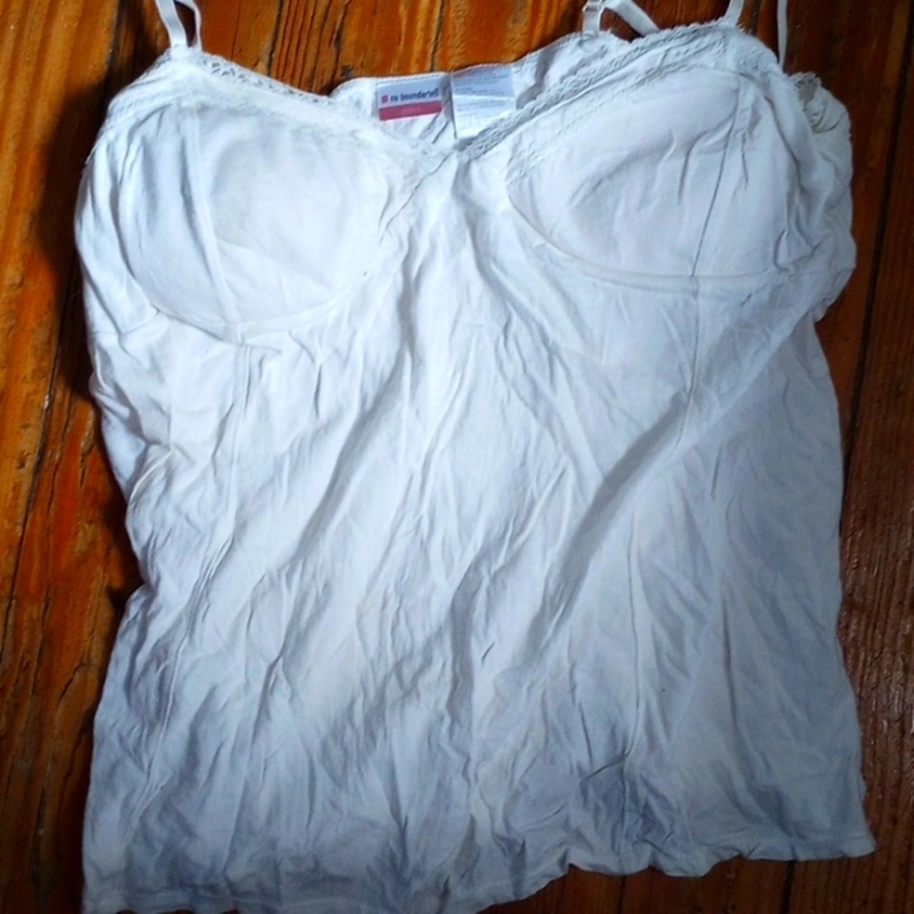 Plan white tank top
